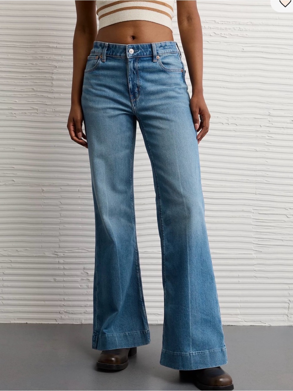 AE Stretch High Waist Flare Jeans 2XS